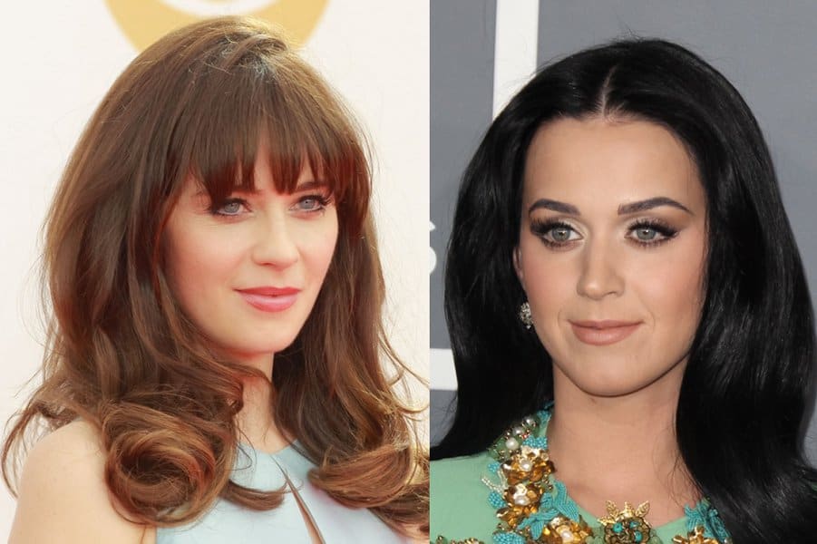 Zooey Deschanel and Katy Perry