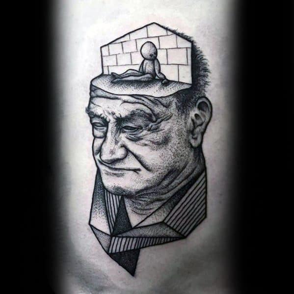 Abstract Rib Cage Side Pink Floyd Mens Tattoo Design Inspiration