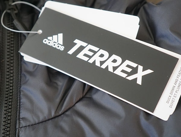 Adidas Lite Down Hoodie Terrex Tag