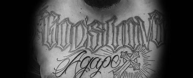Agape Tattoo Designs For Men