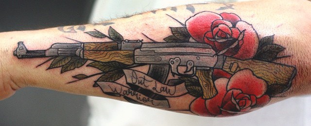 Ak 47 Tattoo Designs For Men