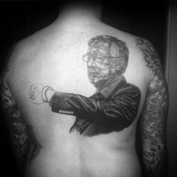 Alex Ferguson Male Manchester United Tattoo Ideas