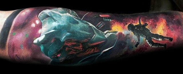 Alien Tattoo Designs For Men