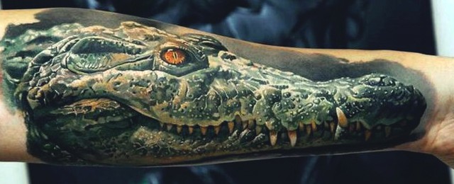 Alligator Tattoo Designs For Men