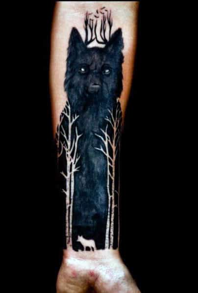 Alpha Wolf Tattoo For Men