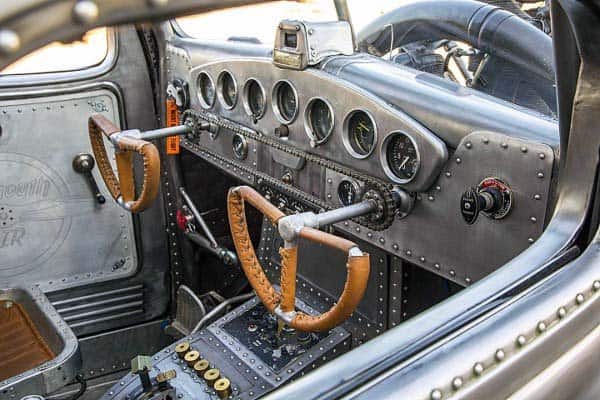 Aluminum Airplane Themed Rat Rod Interiors
