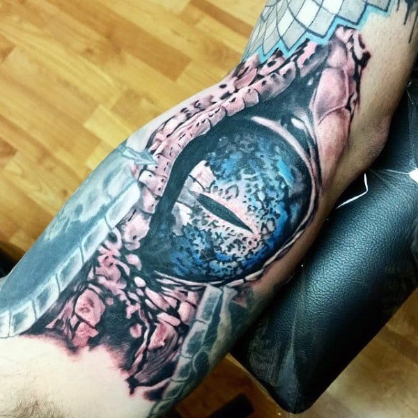 Amazing Alligator Tattoo On Arms For Guys