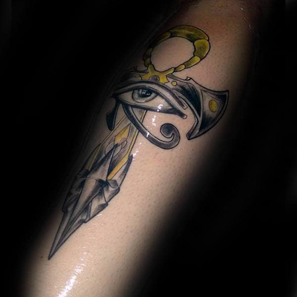 Amazing Ankh Forearm Tattoos For Gentlemen