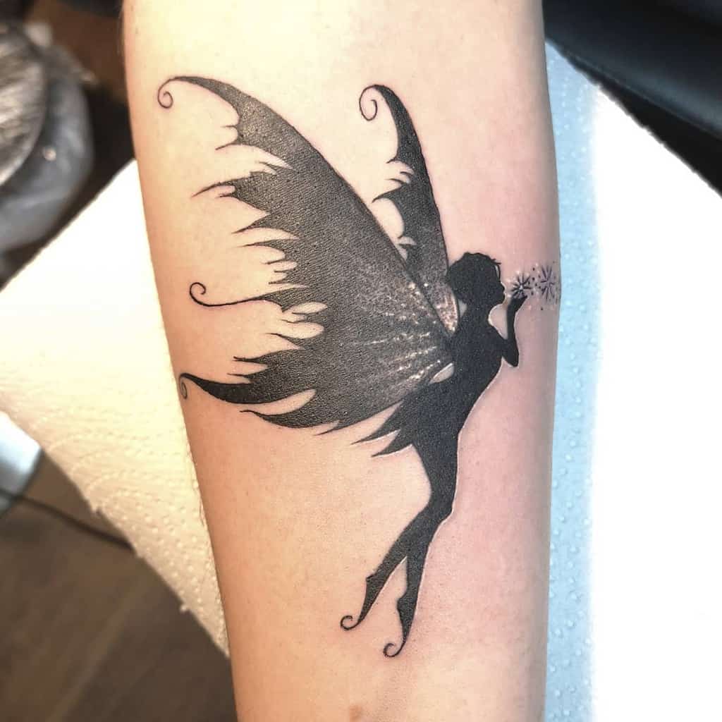 Amazing Cute Little Fairy Tattoo