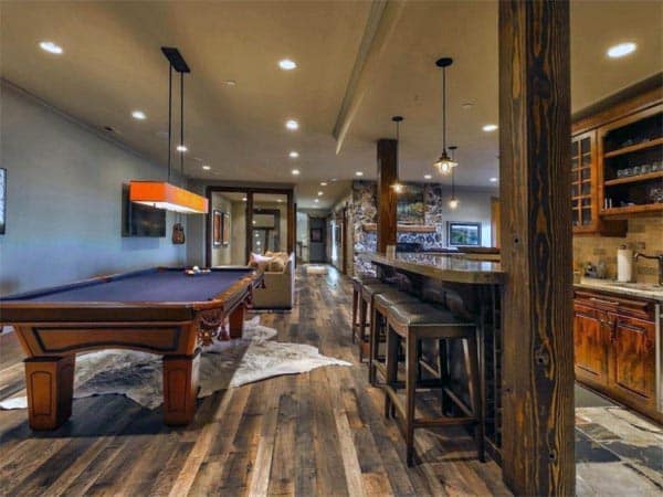 Amazing Ideas For Rustic Basements