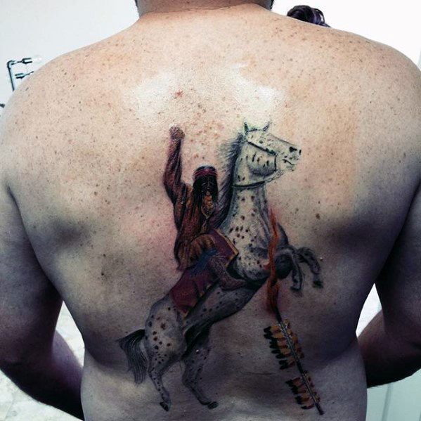 Amazing Mens Fsu Tattoo Designs On Back