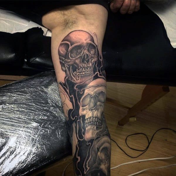 Amazing Skull Sleeve Tattoos For Men