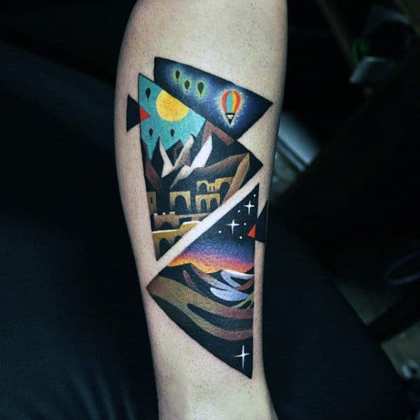 Amazing Triangle Adventure Tattoo Ideas