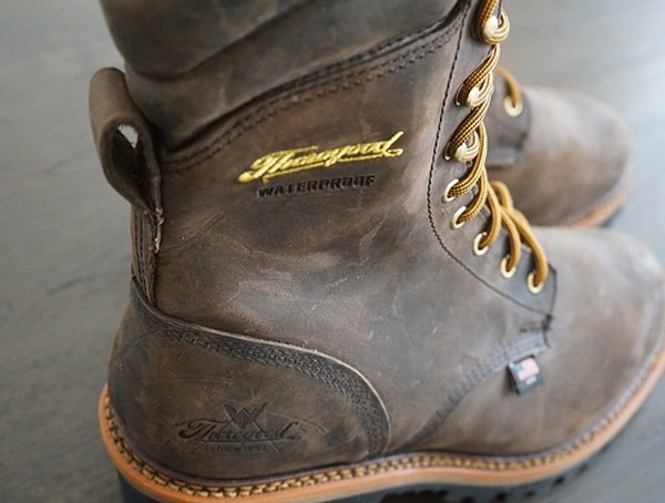 American Made Thorogood Logger Series 9 Inch Brown Crazyhorse Waterproof Work Boots
