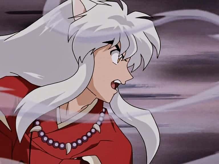 Anime long hairstyle with hair falling on the back