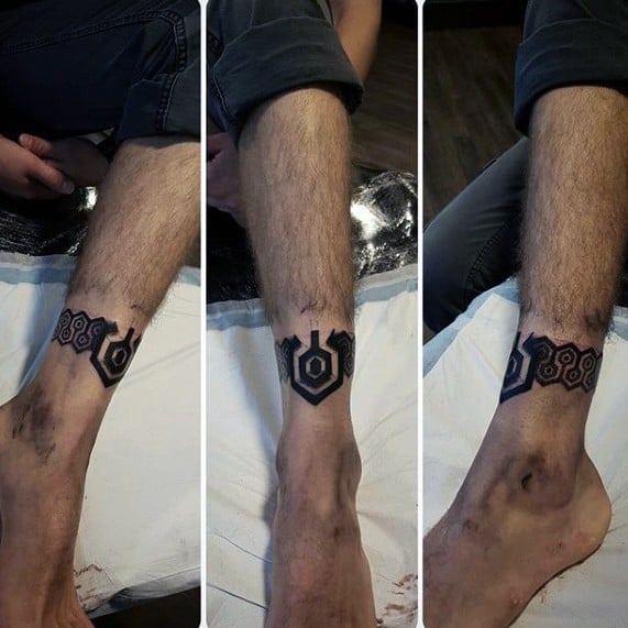 Ankle Band Guys Tattoos