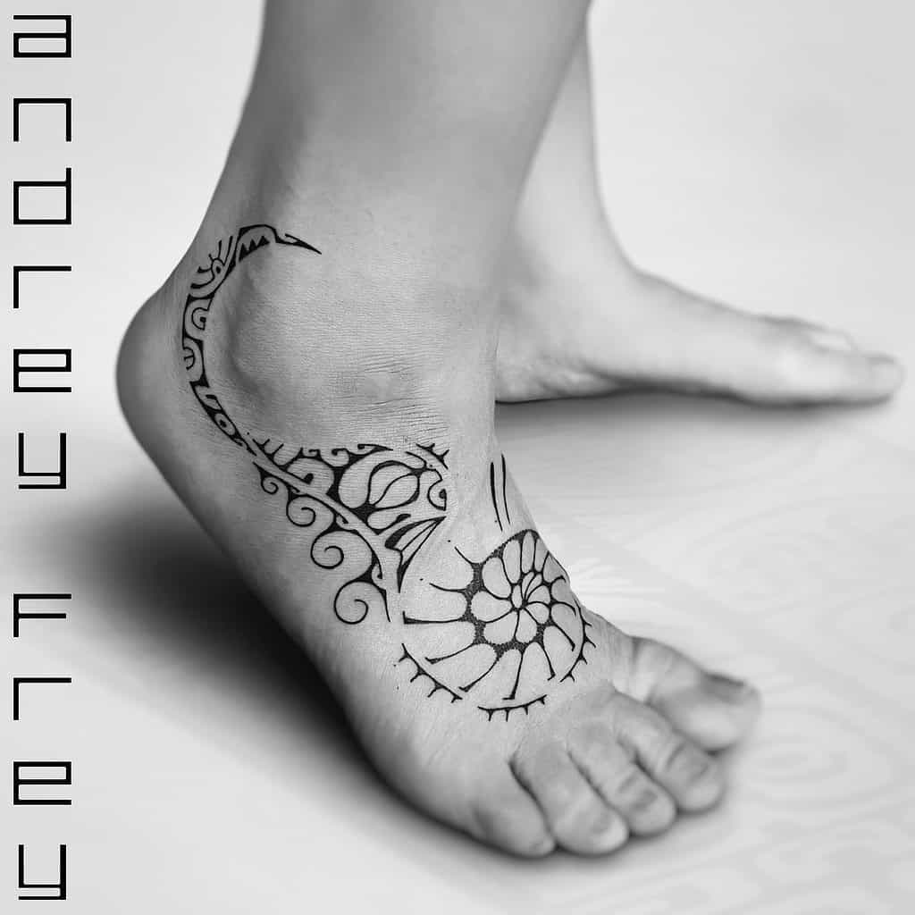 ankle simple tribal tattoos andrey.frey