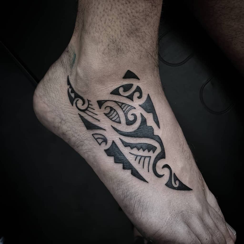 ankle simple tribal tattoos the_secret_tattooshop
