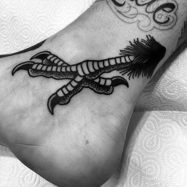 Ankle Talon Guys Tattoo Ideas