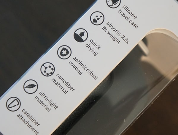 Antimicrobial Coating Matador Nanodry Shower Towel