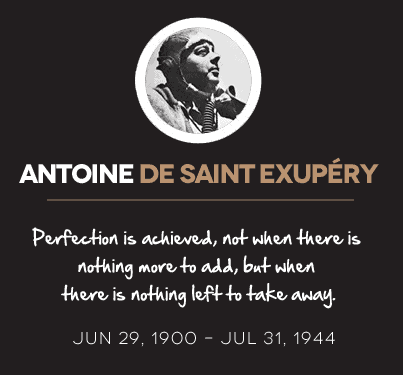 Antoine de Sain Exupery quote