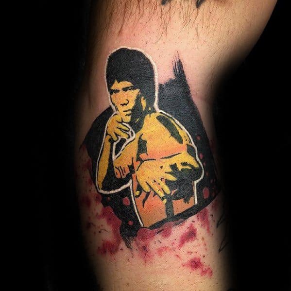 Arm Abstract Bruce Lee Guys Tattoo Ideas