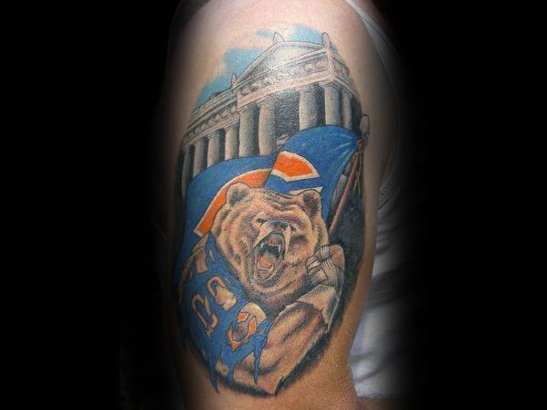 Arm Chicago Bears Male Tattoo Designs