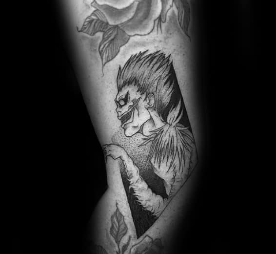 Arm Death Note Mens Tattoo Ideas