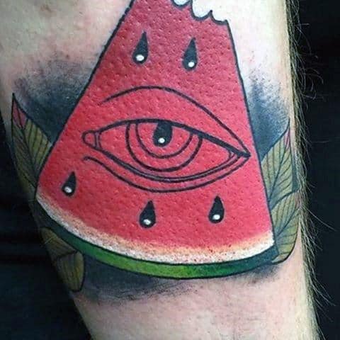 Arm Eye Watermelon Guys Tattoos