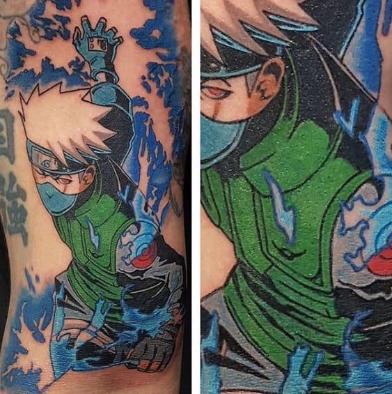 Arm Guys Kakashi Tattoo Deisgns