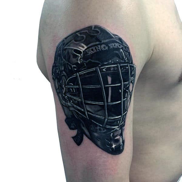 Arm Hockey Mask Tattoos For Gentlemen