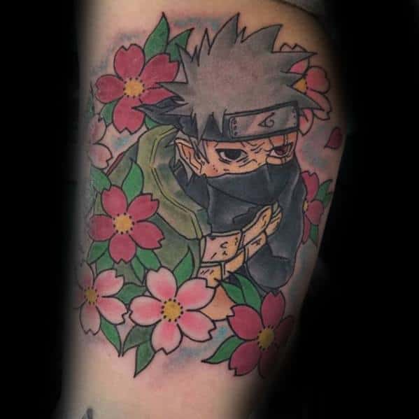 Arm Manly Kakashi Tattoo Design Ideas For Men