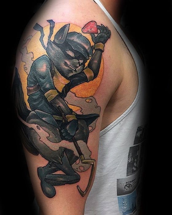 Arm Mens Cool Gamer Tattoo Design Inspiration