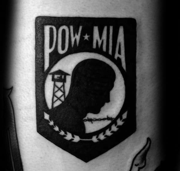 Arm Mens Pow Mia Tattoo Designs