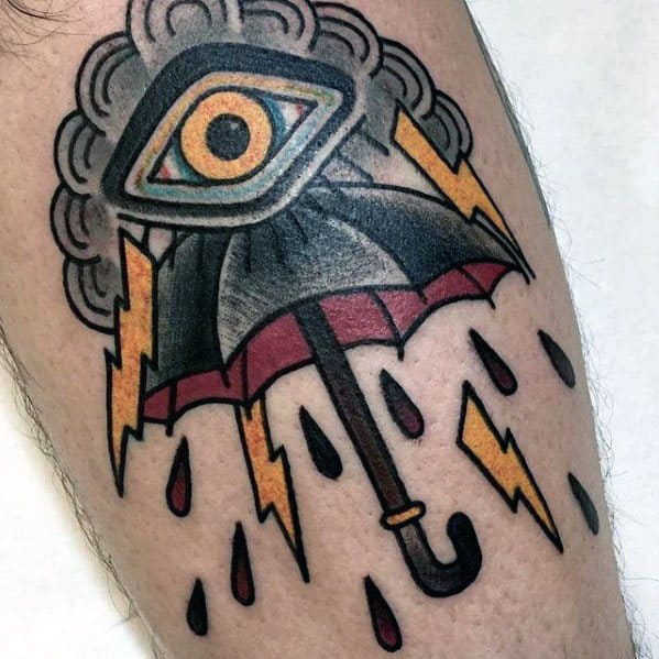 Arm Mens Umbrella Tattoo Ideas