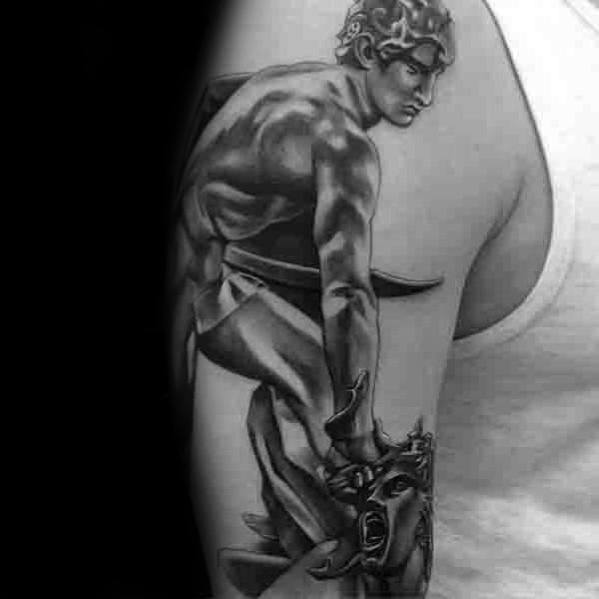 Arm Perseus Greek Hero Tattoos For Gentlemen