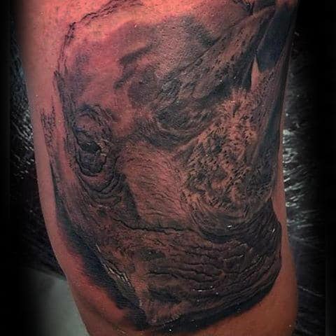 Arm Rhino Mens Tattoo Designs