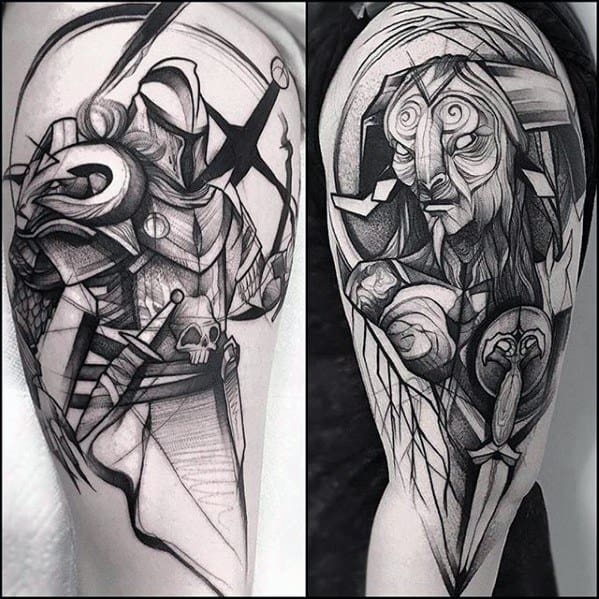 Arm Sketched Rad Tattoo Ideas On Guys