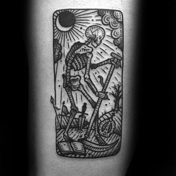 Arm Tarot Tattoos For Gentlemen