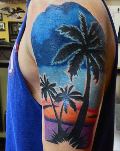 Arm Tattoos Beach For Men