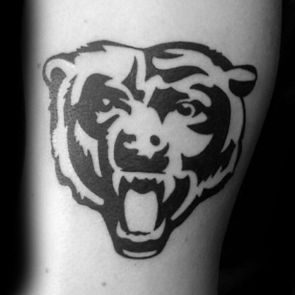 Arm Tribal Chicago Bears Mens Tattoo Ideas