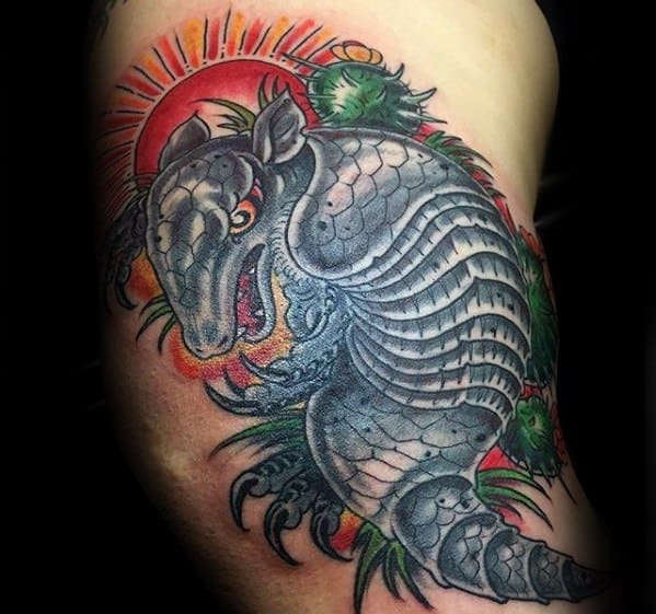 Armadillo Tattoo Ideas On Guys Arm