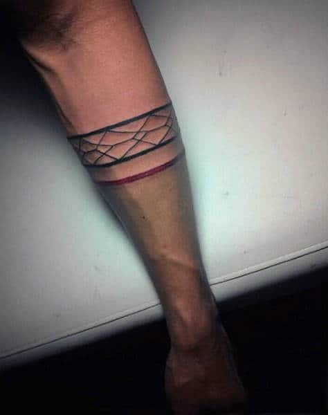 Armband Line Work Tattoo For Men