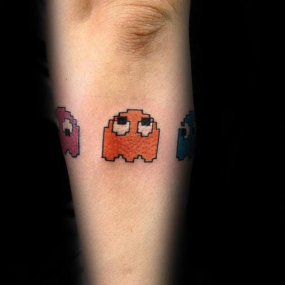 Armband Mens Pacman Tattoo