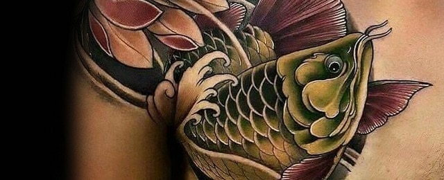 Arowana Tattoo Designs For Men
