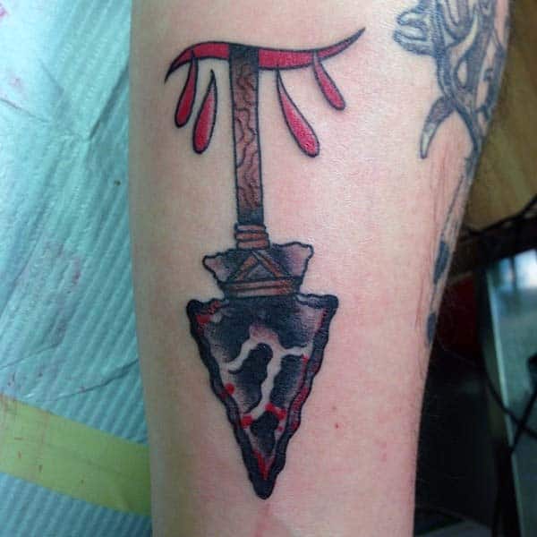 Arrowhead Male Tattoo Archery Design