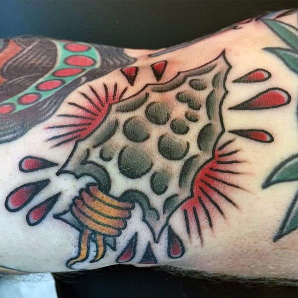 Arrowhead Tattoo With Grey Shaded Design Tattoo On Arms Guys