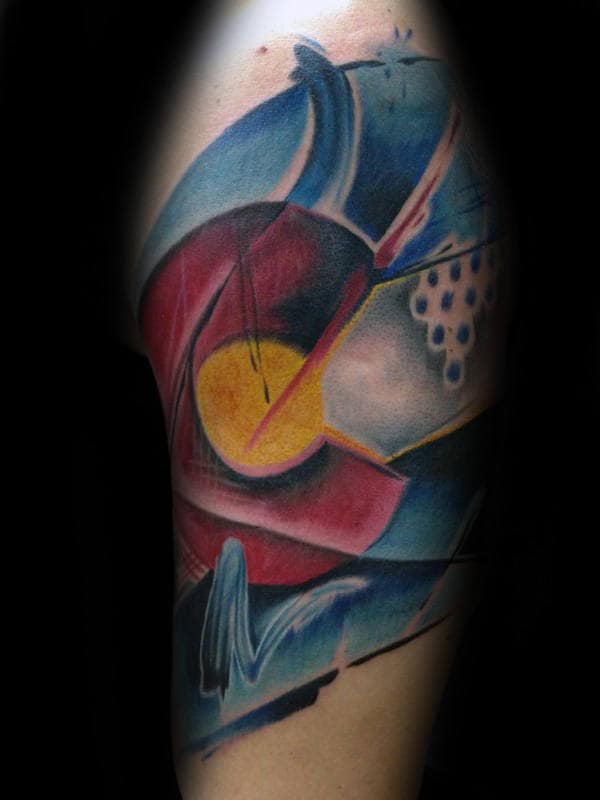 Artistic Colorado Flag Male Arm Tattoos