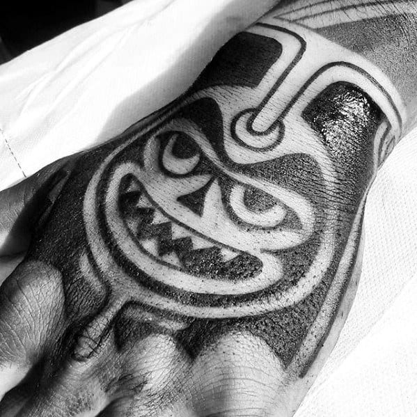 Artistic Male Badass Tribal Tattoo Ideas On Hand