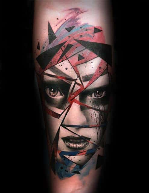 Artistic Male Consciousness Tattoo Ideas On Inner Forearm